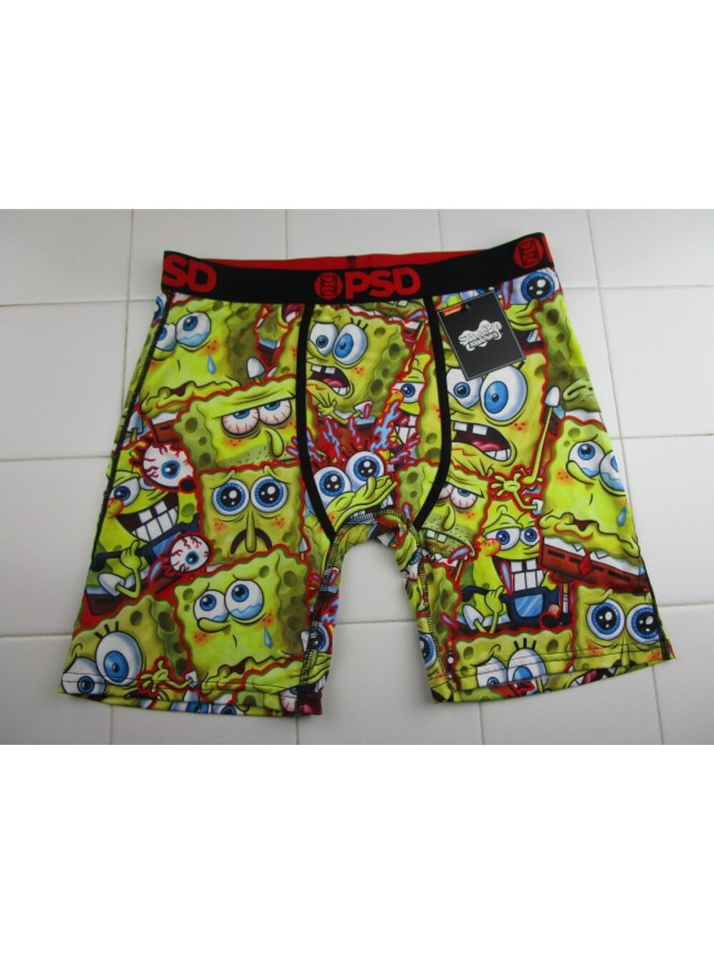 PSD Spongebob Squarepants Krusty Bob Men's Large Underwear Boxer Briefs
